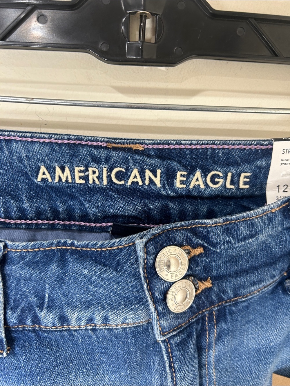 NWT American Eagle X Coco Gauff Pleated Denim High Rise Cargo Mini Skirt Size 12 - Picture 7 of 16